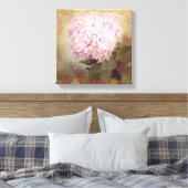 Zacht Zomer 2  Roze Hydrangea Blossom Canvas Afdruk (Insitu (Slaapkamer))
