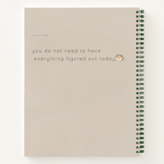 Zachtaai beige schildpad koffie esthetisch notitie notitieboek
