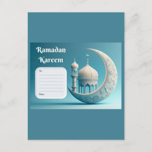 Zachtaardige Watervlekken Moskee Ramadan Serenitei Briefkaart