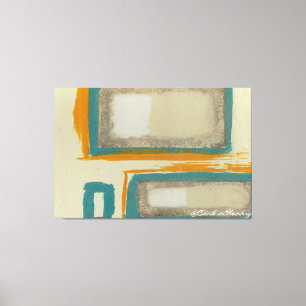 Zachtafige en Krachtige Rothko Geïnspireerde Abstr Canvas Afdruk