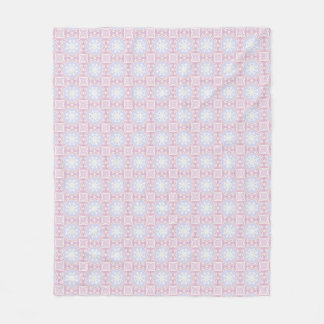 Zachtdonen Geometrisch Deken – Roze & Lavendel