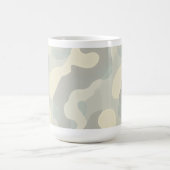 Zachte abstracte golven Mok, 15 oz Koffiemok (Center)