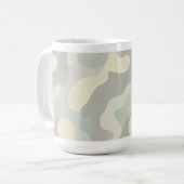 Zachte abstracte golven Mok, 15 oz Koffiemok (Voorkant links)