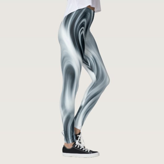 Zachte Abstracte rivierrivierrivieren Leggings (Rechts)