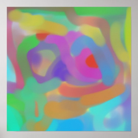 Zachte Abstractie Poster (Voorkant)