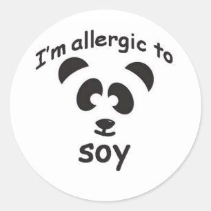 Zachte allergie-sticker ronde sticker