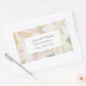Zachte Alstromeria Painting Rechthoekige Sticker (Envelop)
