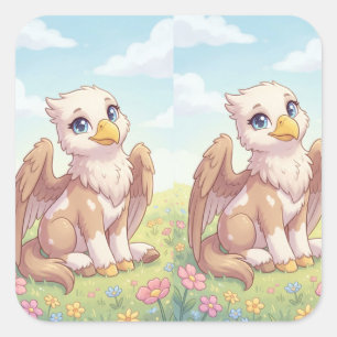 Zachte Baby Greiff Sticker Whimsische Fantasy