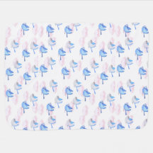 Zachte babydeken met Bluebirds en Cloud Design
