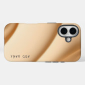 Zachte beige Abstracte golven Case-Mate iPhone Case (Achterkant (horizontaal))