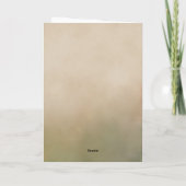 Zachte Beige Bloemige Beterschap Persoonlijke Kaar Kaart (Achterkant)