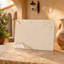 Zachte Beige Bloemrijke Minimale Mexicaanse Tuinel