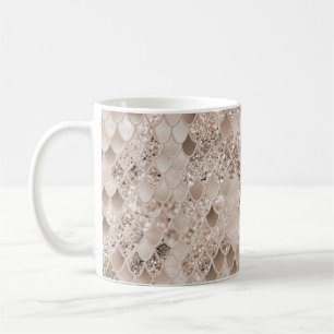 Zachte Beige Bruine Zeemeermin Schalen Glam 1 Koffiemok