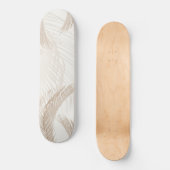Zachte beige veren Palm Bliss 1 Skateboard (Voorkant)