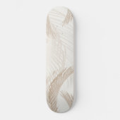 Zachte beige veren Palm Bliss 1 Skateboard (Voorkant)