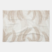 Zachte beige veren Palm Bliss 1 Theedoek (Horizontaal)