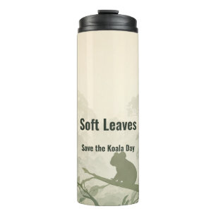 Zachte Bladeren Save the Koala Day Tumbler Thermosbeker