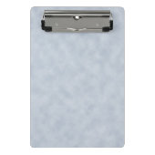 Zachte Blauw Parchment Kijk Mini Klembord (Voorkant)