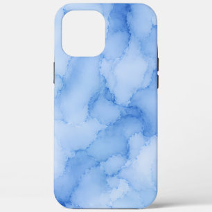 Zachte Blauwe Aquarel Abstract iPhone 12 Pro Max Hoesje
