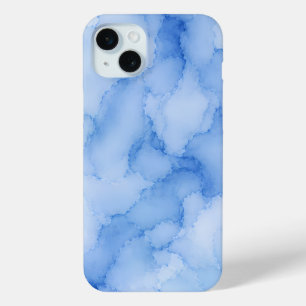 Zachte Blauwe Aquarel Abstract iPhone 15 Mini Hoesje