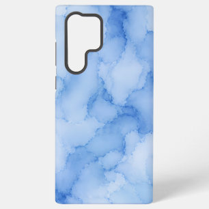 Zachte Blauwe Aquarel Abstract Samsung Galaxy Hoesje