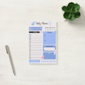 Zachte Blauwe Dagelijkse Planner met Stemming & Wa Post-it® Notes (Kantoor)