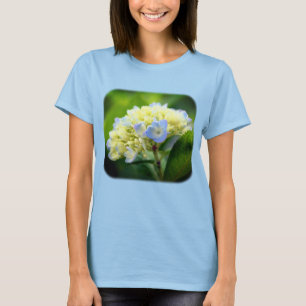 Zachte blauwe hydrangeenventilator Natuur T-shirt