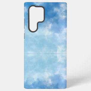 Zachte Blauwe Lucht Waterverf Wolk iPhone Hoesje Samsung Galaxy Hoesje