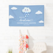 Zachte blauwe lucht wit pluizige wolk negen Baby s Spandoek (Insitu)