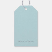 Zachte Blauwe Orchidee Bruiloft Welkom Cadeaulabel (Achterkant)