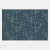 Zachte Blauwe Orchidee Inpakpapier Vel (Voorkant)