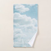 Zachte blauwe wolken #2 #wolken #muur #kunst bad handdoek (Handdoek)