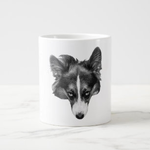 zachte blik corgi kalm extra grote beker