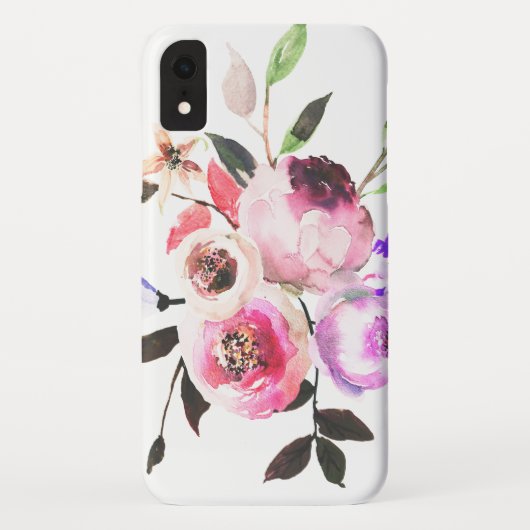 Zachte bloei-Waterverf  bloemen Case-Mate iPhone Case (Achterkant)