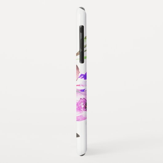 Zachte bloei-Waterverf  bloemen Case-Mate iPhone Case (Achterkant/links)