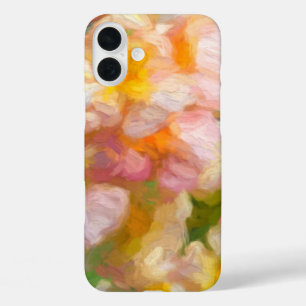 Zachte Bloem Geschilderd Abstract iPhone 16 Plus Hoesje