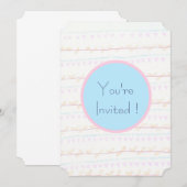 Zachte bloem slinger streep Ticket kaarten (Voorkant / Achterkant)