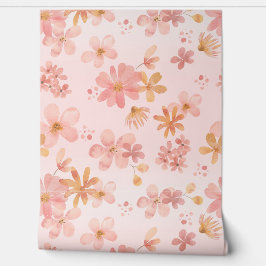 Zachte Bloemen Bloesem Muur Bekleding | Behang