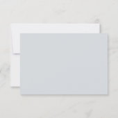 Zachte bloemen elegante bewaar de datum save the date (Achterkant)