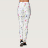 Zachte bloemen | Leggings voor aangepaste Mode (Achterkant)