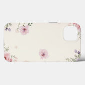 Zachte bloemenelegantie Case-Mate iPhone case (Achterkant (horizontaal))