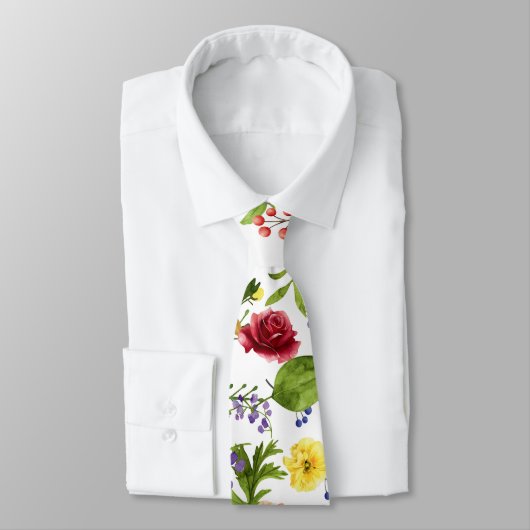 Zachte bloemige achtergrond stropdas (Gebonden)
