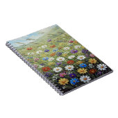 Zachte Bloemmotief Collectie Notitieboek (Rechterzijde)