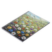 Zachte Bloemmotief Collectie Notitieboek (Linkerzijde)