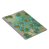 Zachte Bloemmotief Collectie Notitieboek (Rechterzijde)