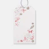 Zachte Blooming Roze Natuur Bouquet Cadeaulabel (Achterkant)