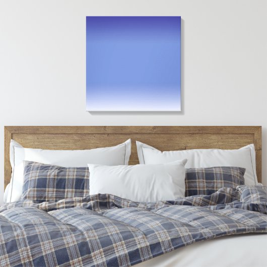Zachte Blues Verpakt Canvas (Insitu (Slaapkamer))