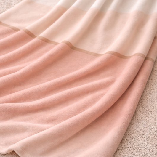 Zachte Blush Ombre Fleece Deken