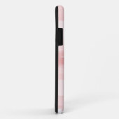 Zachte Blush Roze Aquarel Monogram Script Notitieb Case-Mate iPhone Case (Achterkant/rechts)