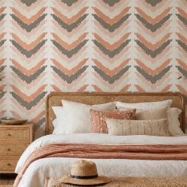 Zachte Boho Chevron Behang
